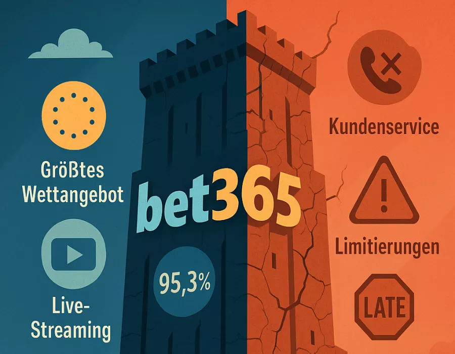 Bet365 Analyse - Stärken und Schwächen des größten Wettanbieters mit Limitierungsproblem