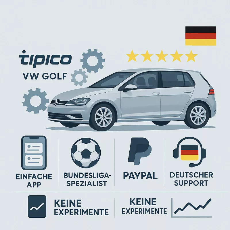 Tipico zuverlässig - Einfache Bedienung, deutscher Support und Bundesliga-Spezialist