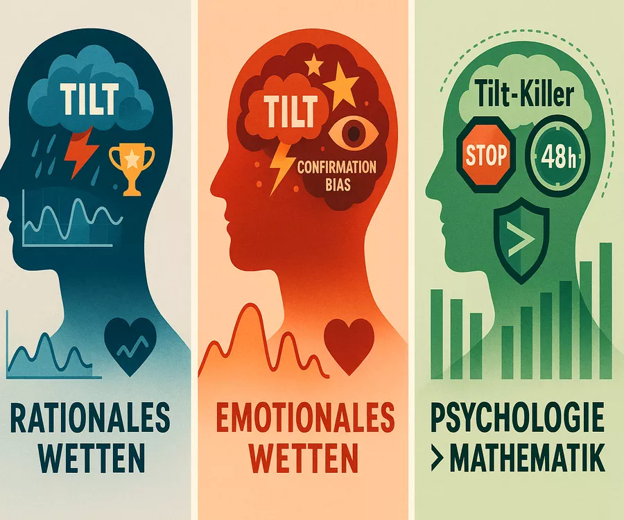 Wettpsychologie - Tilt, Emotionen und Cognitive Biases bei Sportwetten vermeiden